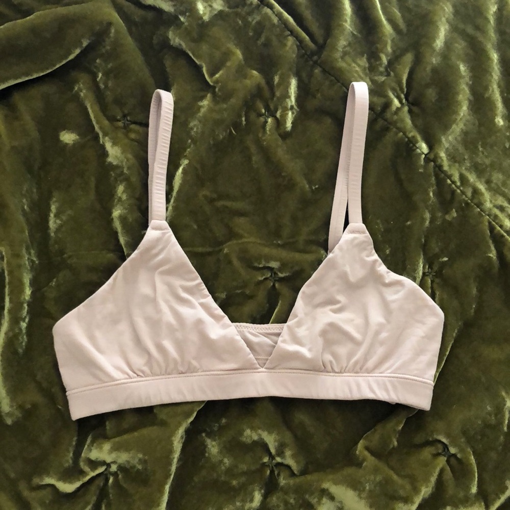 SKIMS XS fits everybody triangle bralette in mica